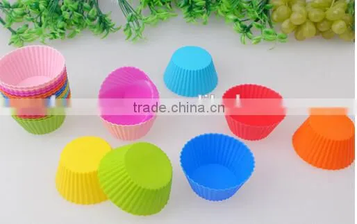 Heat Protective Mini Silicone Cake Baking Mould,Muffin Cups photo-2