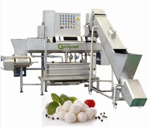 Genyond 150-250kg/h Kapazität Mozzarella-Käse-Schneide-, Koch-, Streck- und Formmaschine photo-5