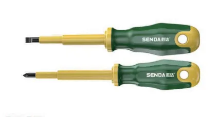 Electrician's Screwdriver, Cr‑V Steel Insulated‑Safe Magnetic Slotted & Phillips Screwdriver