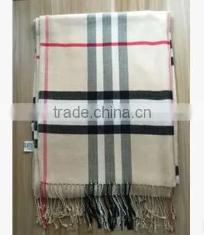 High Quality Fashionable Cotton Cashmere Imitation Tassel Scarf photo-5