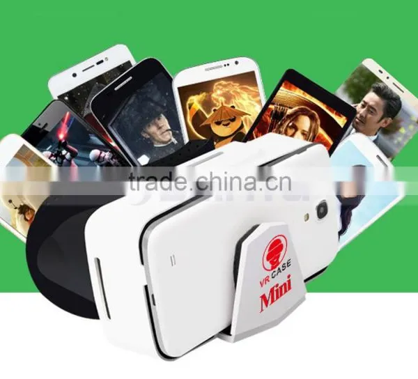 Cheap 3D VR Headset Virtual Reality Personalized VR Mini Cute Glasses Case For IPhone 6S Plus Galaxy S6 S7 Edge photo-4