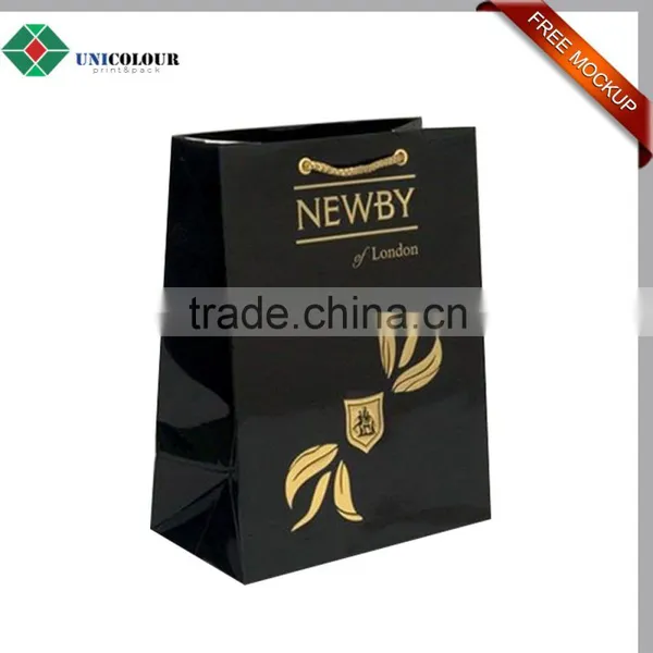 Custom Fancy Design Logo Printed Paper Bags With Ribbon Handles photo-5