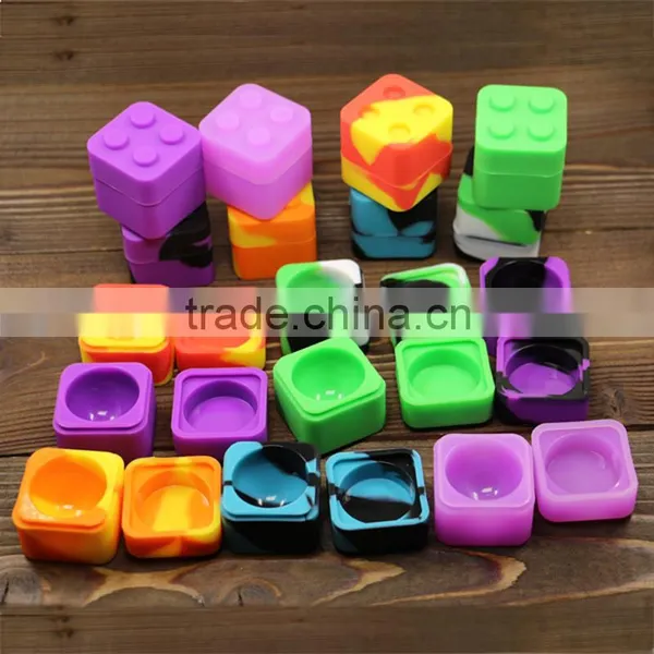 Square 9ml Silicone Container Bho Extracts Silicone Dab Jar Silicone Oil Container photo-6