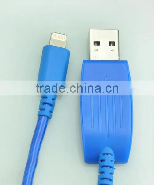 2015 Hot Selling Micro USB Data Cable With LED Light for Iphone/Ipad photo-5
