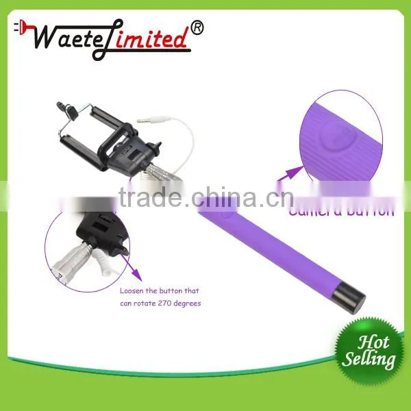 Colorful Smartphone Monopod Selfie Stick Portable Flexible Camera photo-5