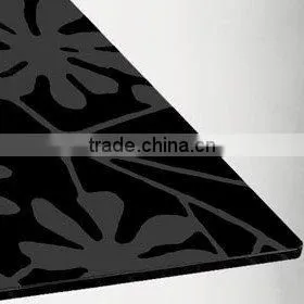 Black Ceramic Printed Tempered Glass for Splash Back (CE EN12150 ISO9001) photo-2