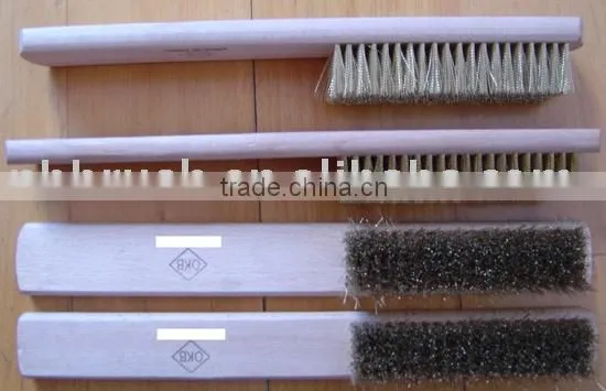 Pure Brass Wire Brush With Wooden Handle