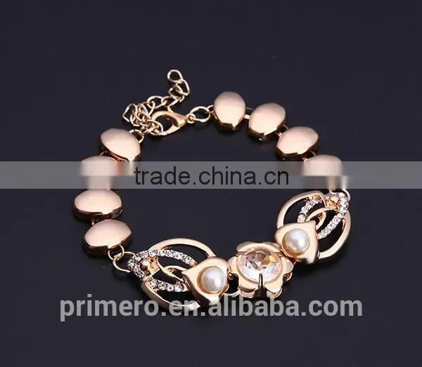 Fashion Natural Pearl Rhinestone Necklace Earrings Bracelet Ring Wedding Party Jewelry Sets photo-6