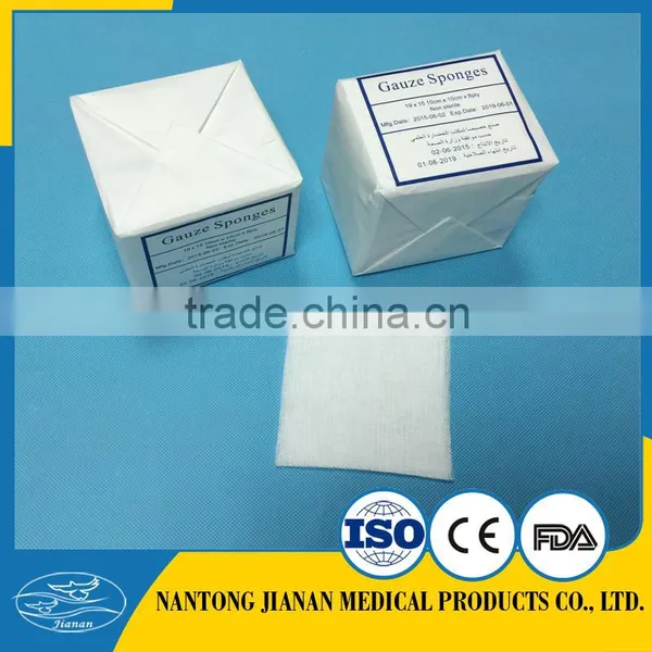 19x15, Absorbent Gauze Swabs ,gauze Sponges , 4''x4''-8ply, Non-sterile photo-2