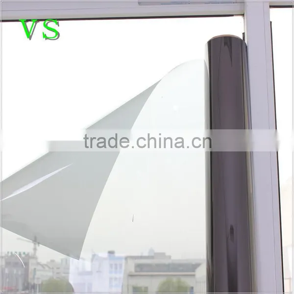 Removable With Glue Static Electricity Decoration Gray Color Glass Window Film photo-5