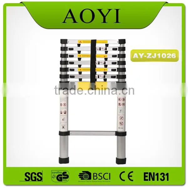 New Super Fully Extendable 2.6m Meter Telescopic Aluminum Ladders AY-ZJ1026 photo-3