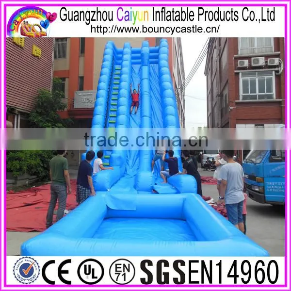Blue Giant Inflatable Wate Slide With Pool For Sales photo-4