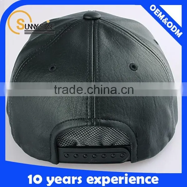 Custom Blank Snapback Cap With Leather Brim Flip Brim Snapback Cap photo-4