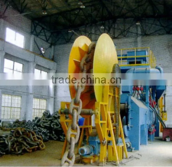 Marine Anchor Chain and Offshore Mooring Chain Shot Blasting Machine photo-4