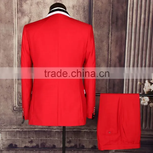 Latest Design Colour Combination Lapel Formal Frock Made to Measure Online Wholesale Shop Wedding Suits for Men photo-2