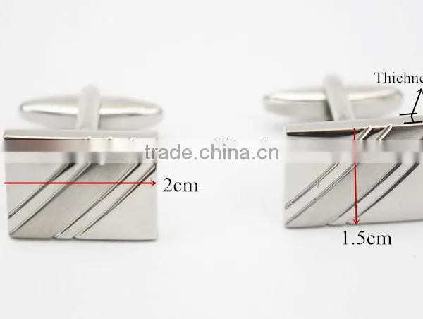 Cuff Button Brass Cufflinks Rectangle Brass Men Shirt Cuff Button photo-3