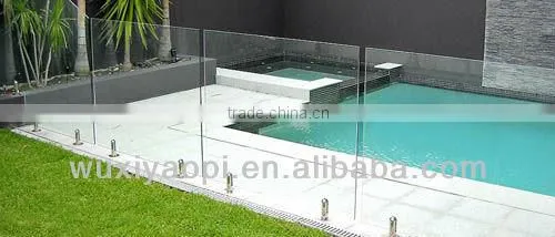 CE EN12150&CCC Accredited Swimming Pool Glass Fence