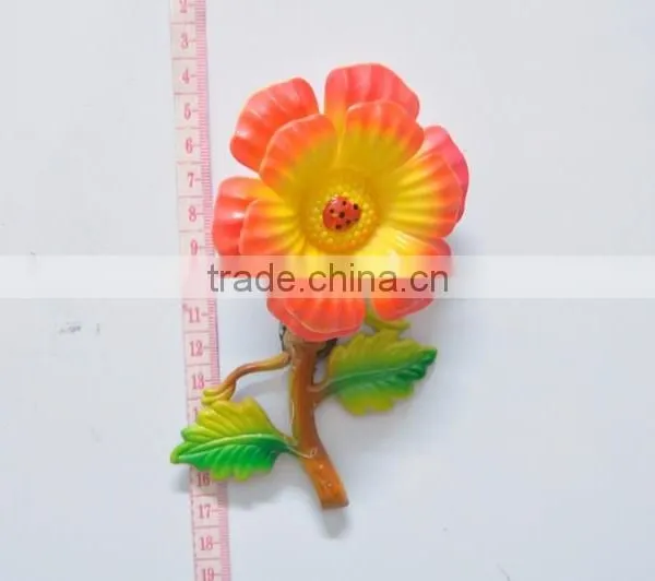 5 Inch Plastic Morning Glory Wedding Decoration Artificial Flower Freezer Magnet photo-6