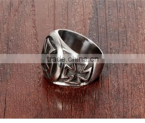 Wholesale Jewelry Stainless Steel 2016 Man Criss- Cross Ring photo-5