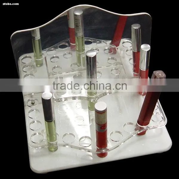 Popular Custom Design! Countertop Acrylic Wooden Cosmetic Display Stand With Experienced Factory Made photo-4