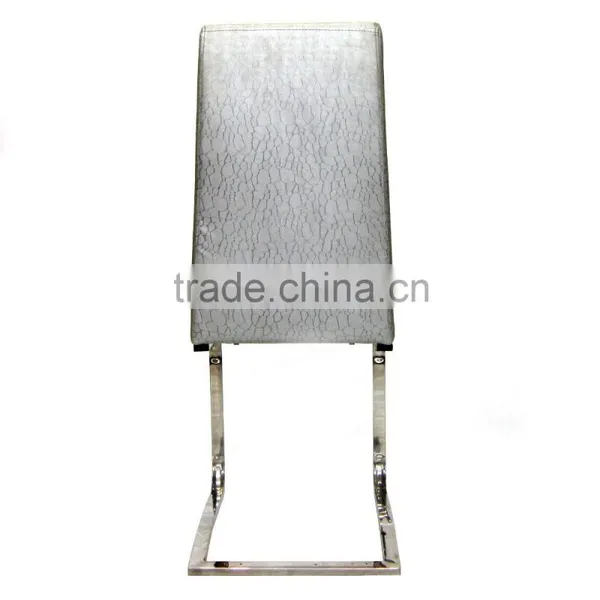 High Back Stainless Steel Dining Table and Chair Sets Modern photo-4