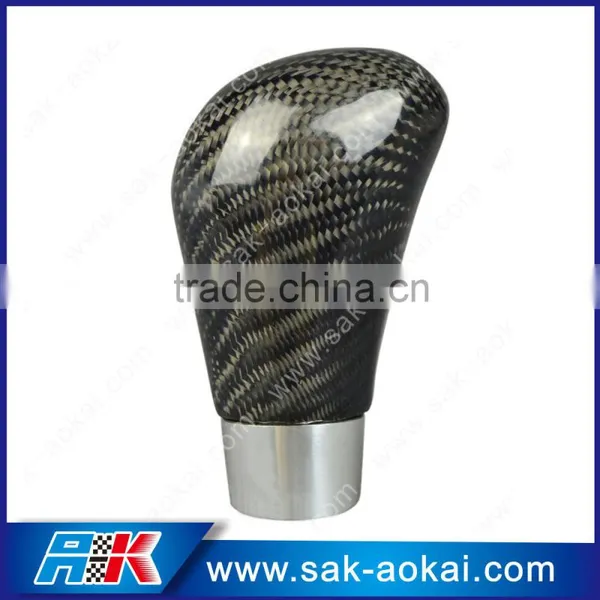 Real Carbon Fiber Car Gear Shift Knob Black Ball photo-2