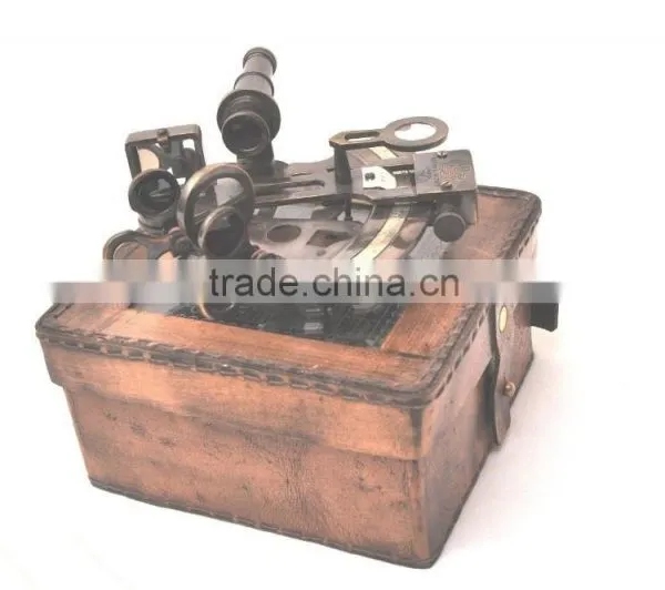 Brass Designing Sextant - Christmas Gift Sextant - Nautical Vintage Sextant With Box 1042 photo-3