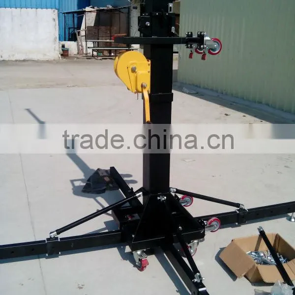 Heavy Duty 250kg up to 5.5m Crank up Tower Mobile Light Truss Lift Tower With Wheel photo-3