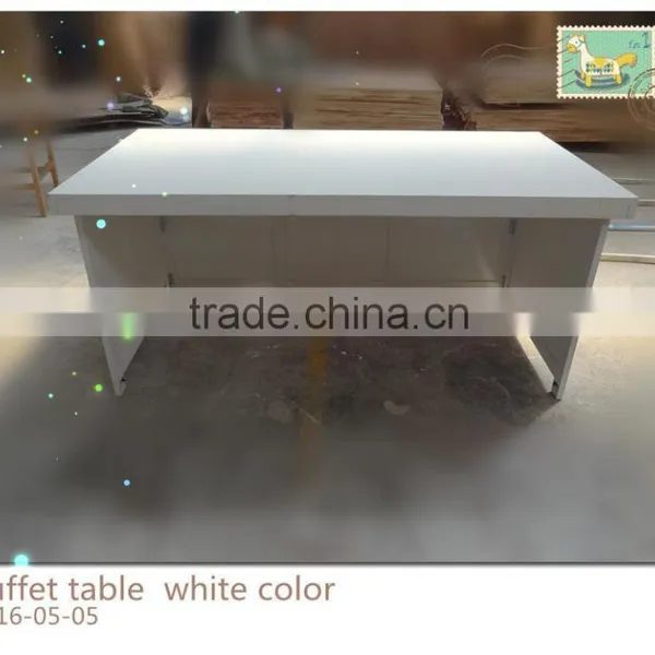 White Wood Restaurant Buffet Table photo-3