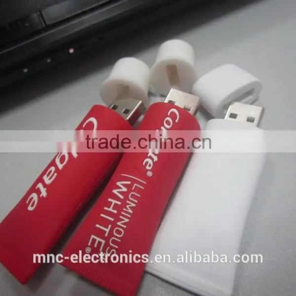 Promotional Gift Custom Logo Printing Tooth Paste Tube Shape 1GB, 2GB, 4GB, 8GB Usb Flash Pen Drive Supplier's Choice photo-3