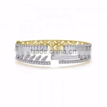 Moissanite Silver Sterling 92.5 Bracelet
