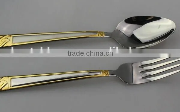 New Design Stainless Steel Gold Plated Cutlery photo-2