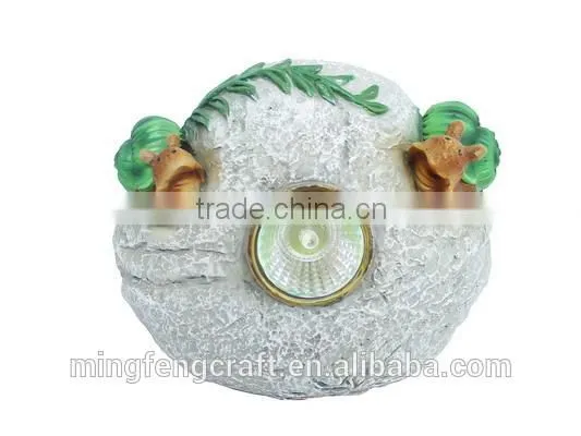 Solar Artificial Garden Resin Stone