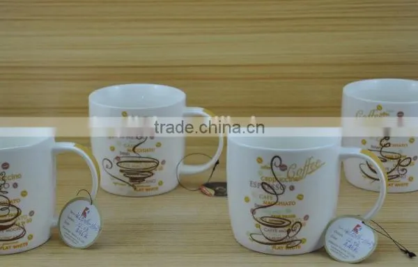 11OZ Lace Knitting With Flowers Full Decal Print Coffee Cups, Shiny Surface New Bone China Mug, KL5004-10286 photo-3