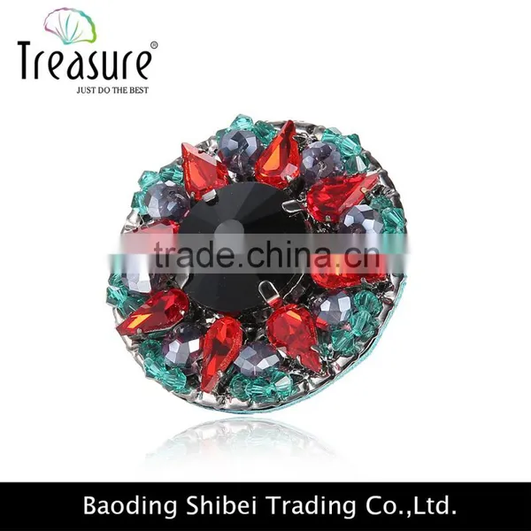 2016 Spring Hot Selling Elegant Round Ring With Shining Crystal photo-2