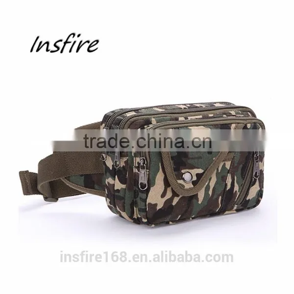 2016 Outdoor Waist Bag Fashionable Classical Canvas Waist Leg Bag photo-2