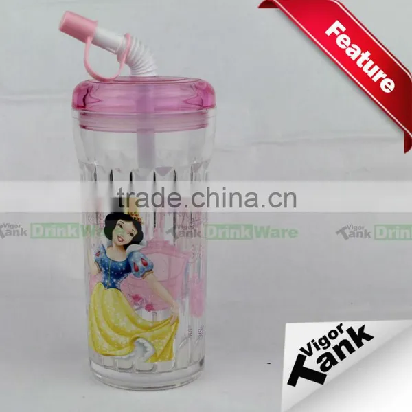 Hot Selling Reusable Plastic Straw Cup for Kids