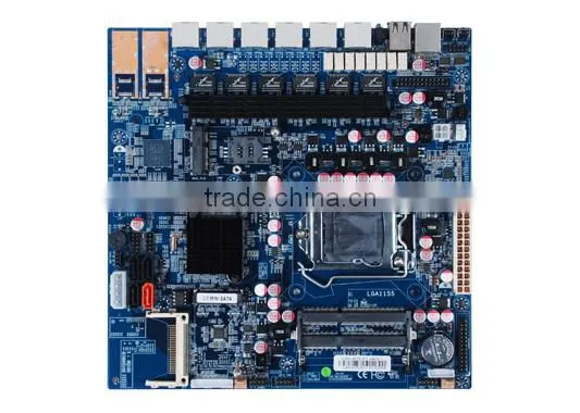 B85 network security firewall motherboard with 6 lAN