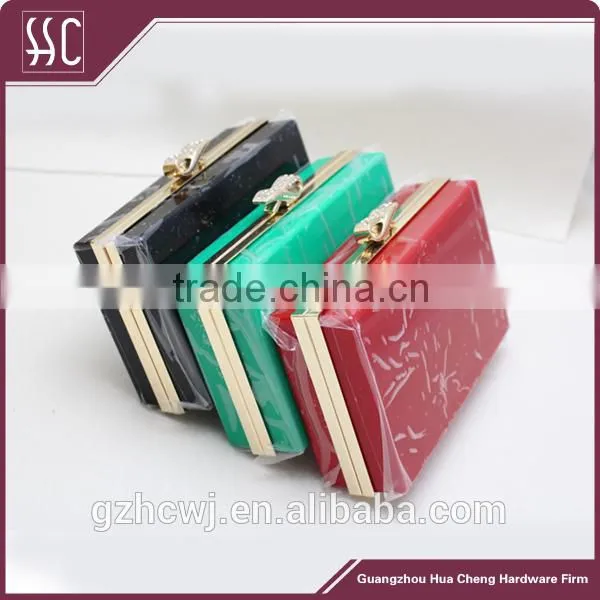 Acrylic Clutch Box Metal Purse Frame for Bags photo-2