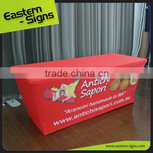 Trade Show Advertising Transfer Printing Polyester Cheap Square Table Cloth photo-6