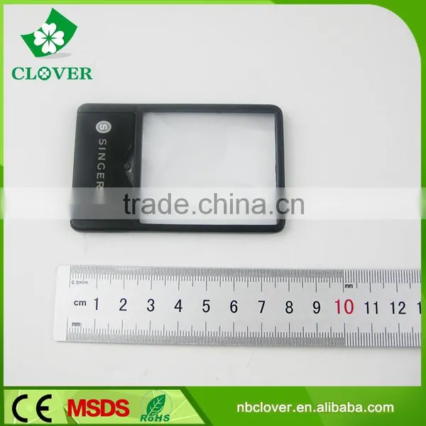 Card Shape Plastic Reading Magnifier With Led Light for Elderly photo-4