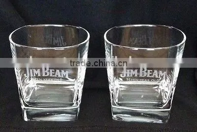 Pair OfJim Beam Rocks Whiskey Glasses