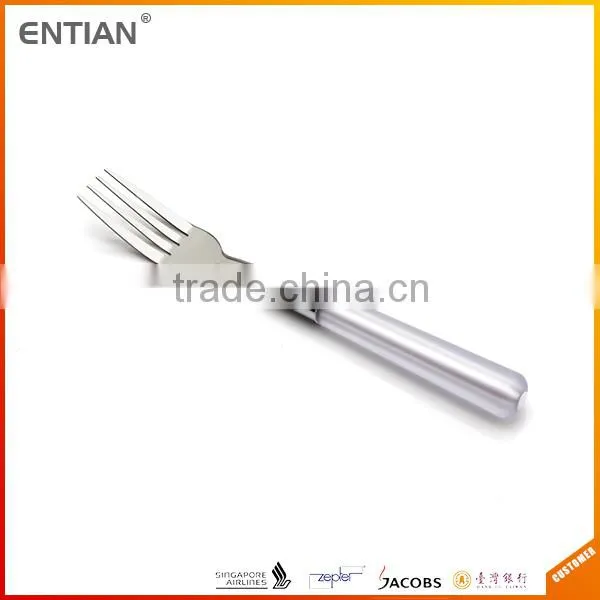 Spanish Dinnerware White Handle Cutlery Acrylic Handle Flatware Set photo-3
