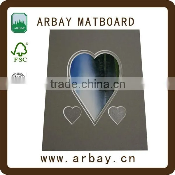 Promotional Gifts 11x14 Heart Shapes Paper Photo White Matt Board photo-5