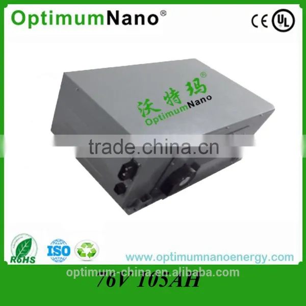 IP67 76v 105ah LiFePO4 Electric Car Battery With Smart BMS photo-3