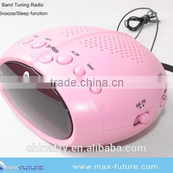 F-1750 0.6 Inch LED Clock Radio,Alarm Clock Radio AM/FM,Alarm/Snooze/Sleep Function photo-2