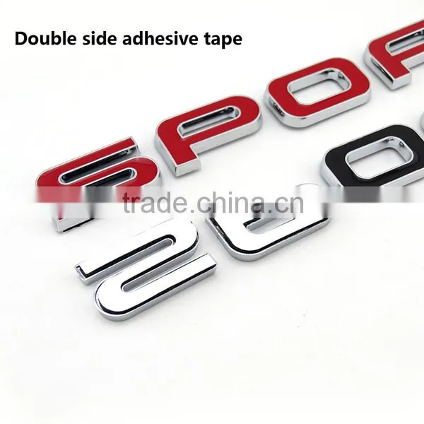 Wholesale Sport Chrome Adhesive Letters Custom Logo Stickers photo-4