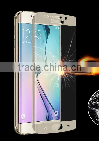 Factory Price Colorful Full Cover 9h Tempered Glass Screen Protector for Samsung Galaxy s6 Edge Plus photo-5