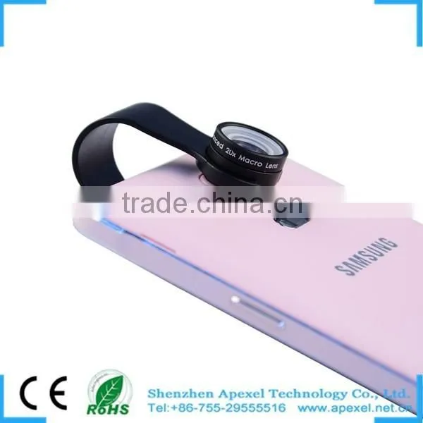 High-end Universal Clip Phone Camera Lens 20x Macro Lens for Samsung Note 4 Galaxy Iphone 6 6 Plus photo-3