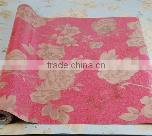Flower Pure Paper Bedroom Decoration Wallpaper photo-3